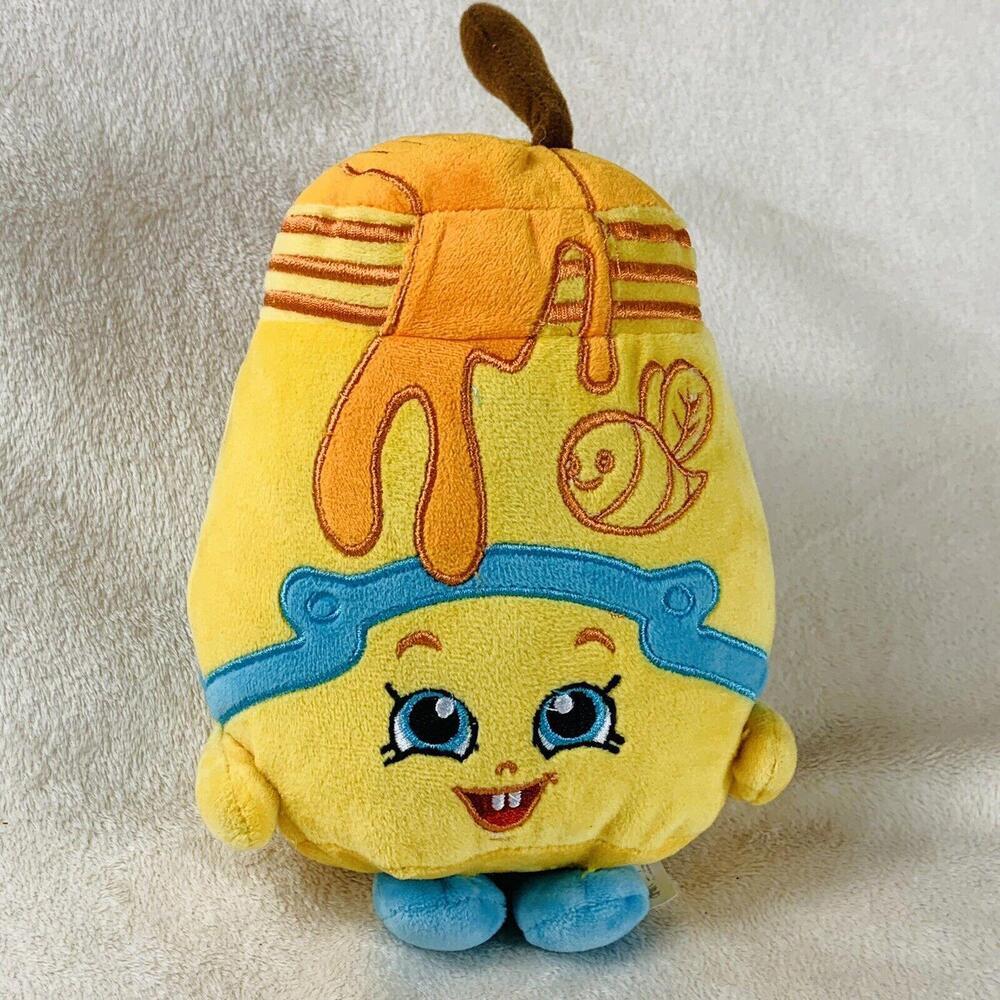 Shopkins Honeeey Honey Pot Jar 8 Inch Small Plush Stuffed Animal Toy